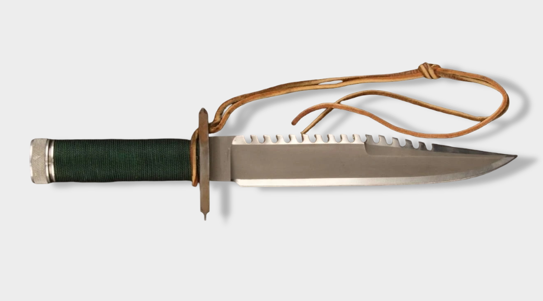 Custom Handmade Carbon Steel Hunting Bowie Knife