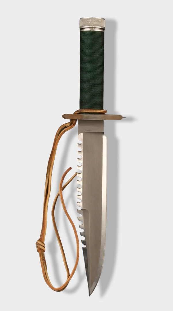 Custom Handmade Carbon Steel Hunting Bowie Knife