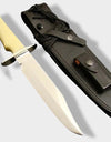 Custom Handmade Carbon Steel Hunting Bowie Knife