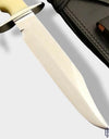 Custom Handmade Carbon Steel Hunting Bowie Knife
