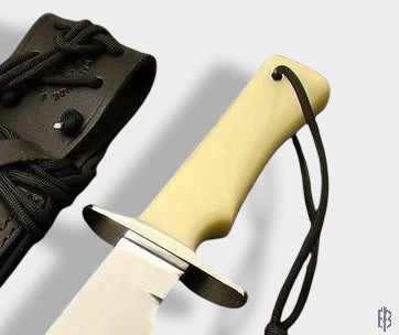 Custom Handmade Carbon Steel Hunting Bowie Knife