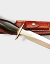 Custom Handmade Carbon Steel Hunting Bowie Knife