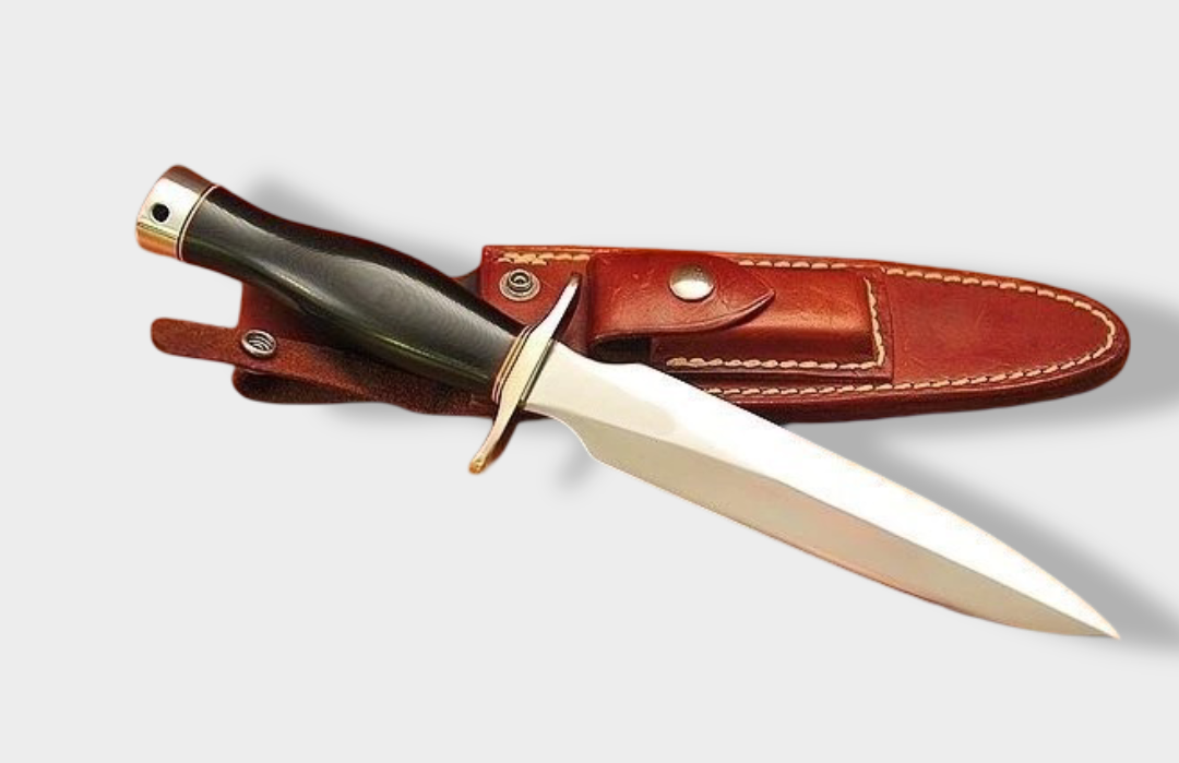 Custom Handmade Carbon Steel Hunting Bowie Knife