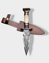Custom Handmade Damascus Steel Hunting Dagger Knife
