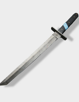 Custom Handmade Damasus Tanto Steel Hunting Knife