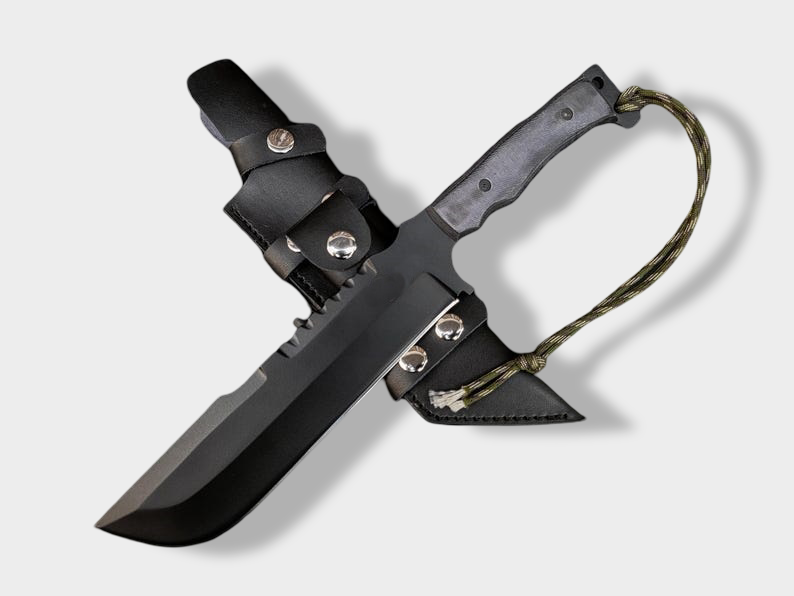 Custom Handmade Carbon Steel Punisher Movie Hunting Knife