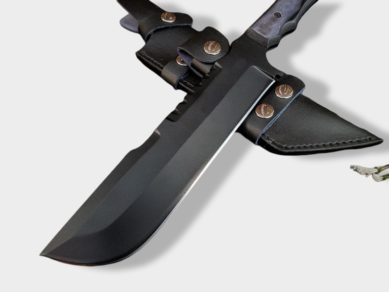 Custom Handmade Carbon Steel Punisher Movie Hunting Knife