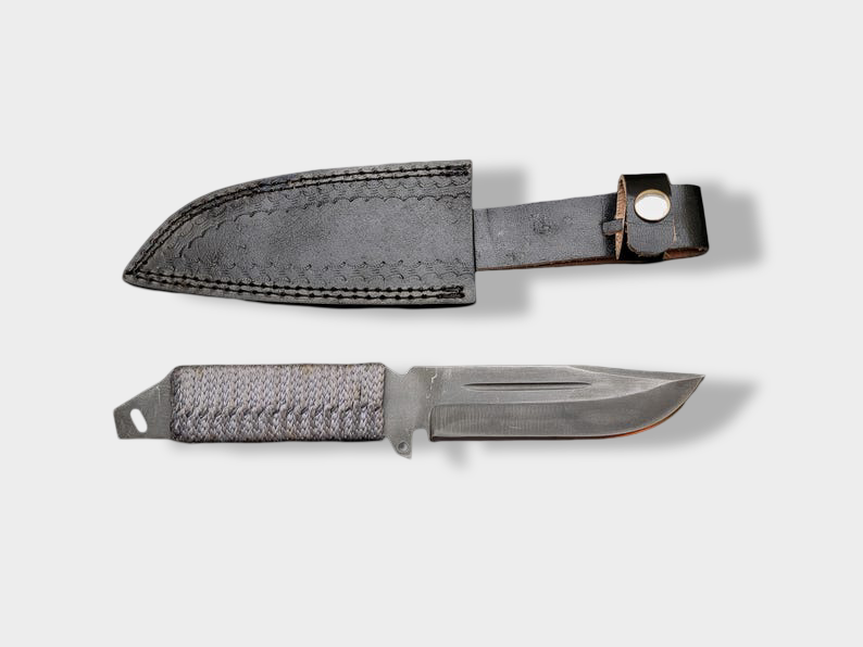 Custom Handmade Carbon Steel Resident Evil Bio Hazard Hunting Bowie Knife