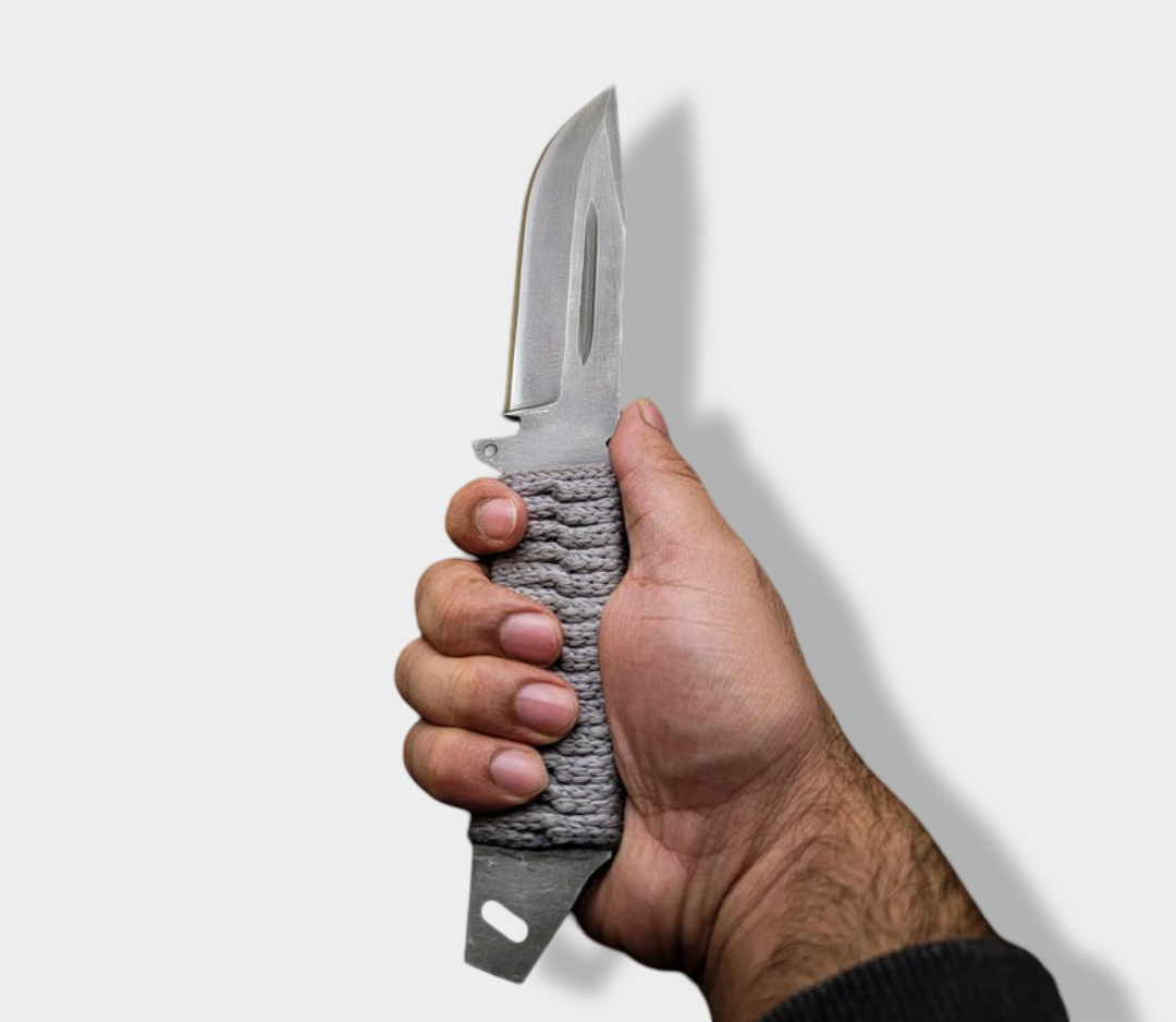 Custom Handmade Carbon Steel Resident Evil Bio Hazard Hunting Bowie Knife