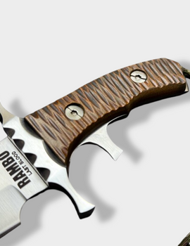 Custom Handmade Carbon Steel Rambo Last Blood Hunting Bowie Knife