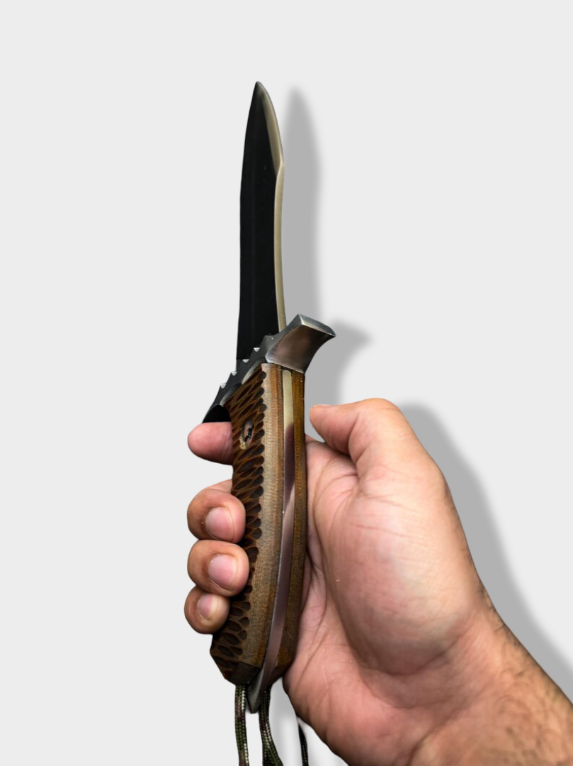 Custom Handmade Carbon Steel Rambo Last Blood Hunting Bowie Knife