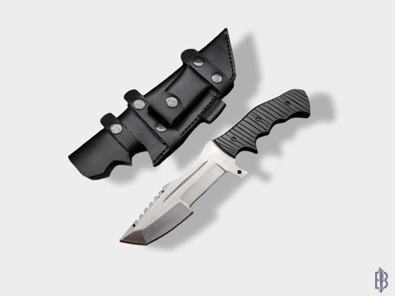 Custom Handmade Carbon Steel Tracker Hunting Bowie Knife