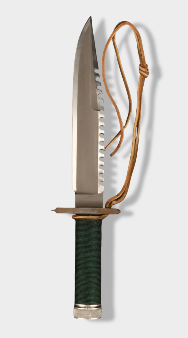 Custom Handmade Carbon Steel Hunting Bowie Knife